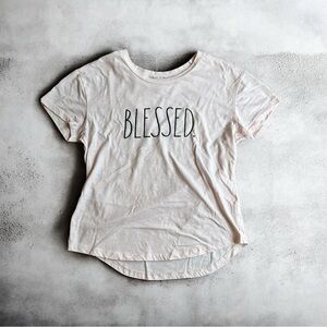 Rae Dunn Light Pink Relaxed Short Sleeve Night Shirt